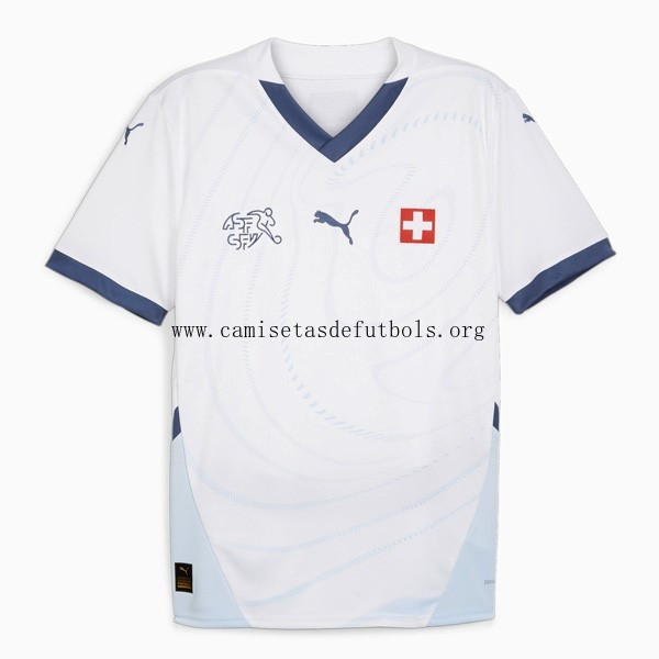 Camiseta Suiza Replica Segunda Ropa 2024 Tirado bicoca, activa como nunca