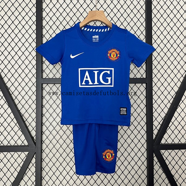 Camiseta Manchester United Replica Segunda Ropa Niño Retro 2008-2009 Económico saldo, reserva por tiempo limitado
