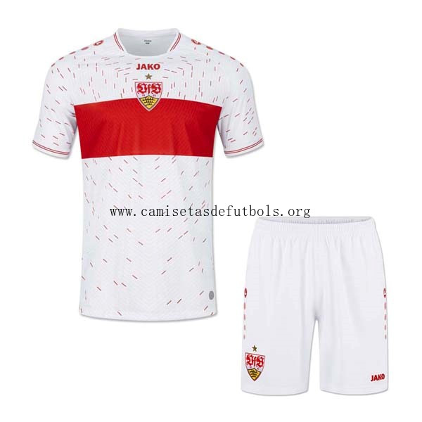 Camiseta VfB Stuttgart Replica Primera Ropa Niño 2023/24 ¡¡Vaya gangaza, no lo pienses!