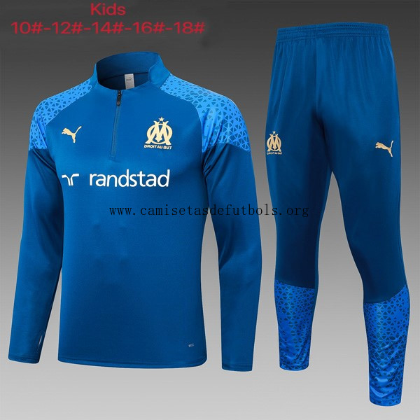 Ninos Sudadera De Training Marsella 2024 Azul Ganga, paga menos