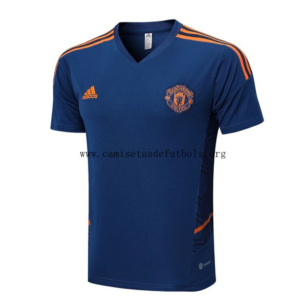 Entrenamiento Manchester United 2022/23 Azul Irrisorio chollazo, adquiere sin intermediarios
