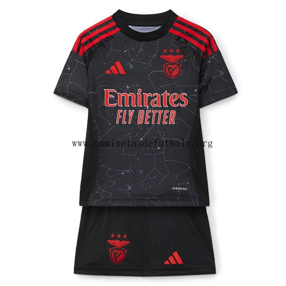 Camiseta Benfica Replica Segunda Ropa Niño 2024/25 Cógelo este chollo prodigioso