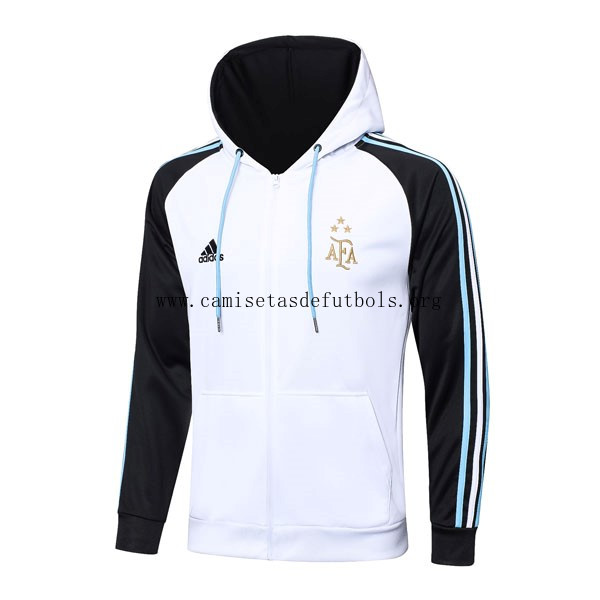 Top Chandal Con Capucha Argentina 2022/23 Blanco Negro ¡¡Qué irrisorio saldo por tiempo limitado!