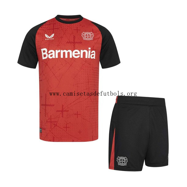 Camiseta Bayer 04 Leverkusen Replica Primera Ropa Niño 2024/25 Bestia preciaso, date prisa como nunca