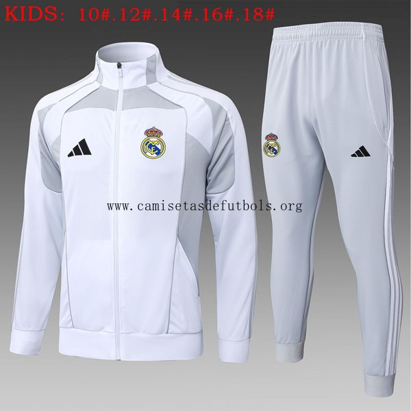 Ninos Chandal Real Madrid 2025/26 Blanco 8 Rebajón inmejorable solo hoy