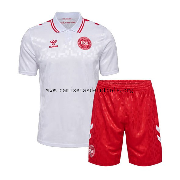 Camiseta Dinamarca Replica Segunda Ropa Niño 2024 Consigue en todo el mercado