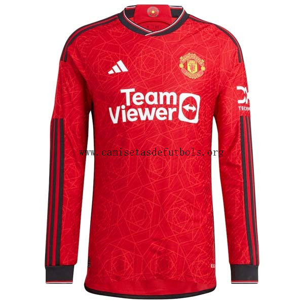 Camiseta Manchester United Replica Primera Ropa ML 2023/24 ¿¡Menudo/a ganga?