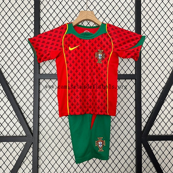 Camiseta Portugal Replica Primera Ropa Niño Retro 2004 Hazte con él de infarto