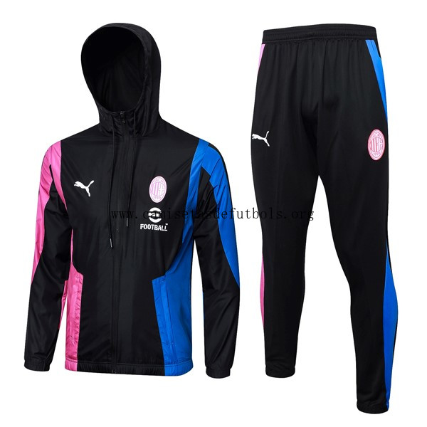 Rompevientos AC Milan Conjunto Completo 2024/25 Azul Agarra este chollo fabuloso