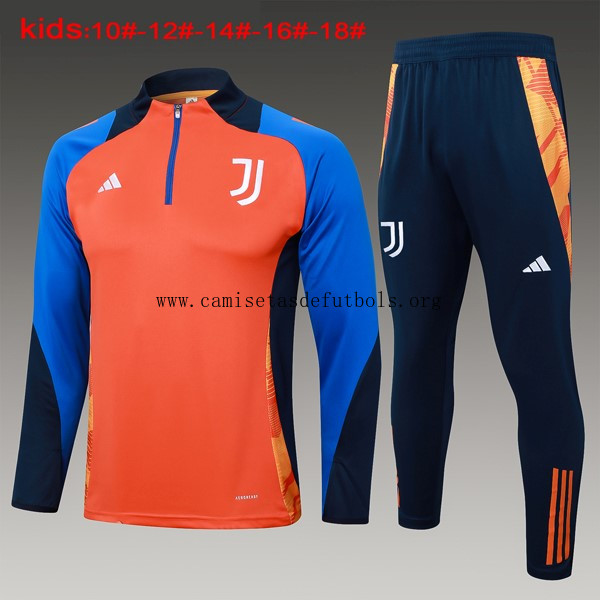 Niños Sudadera De Training Juventus 2024/25 Naranja Azul 3 Activa este oferta fabuloso