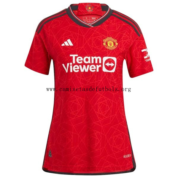 Camiseta Manchester United Replica Primera Ropa Mujer 2023/24 Alucinante bicoca, llévatelo como nunca
