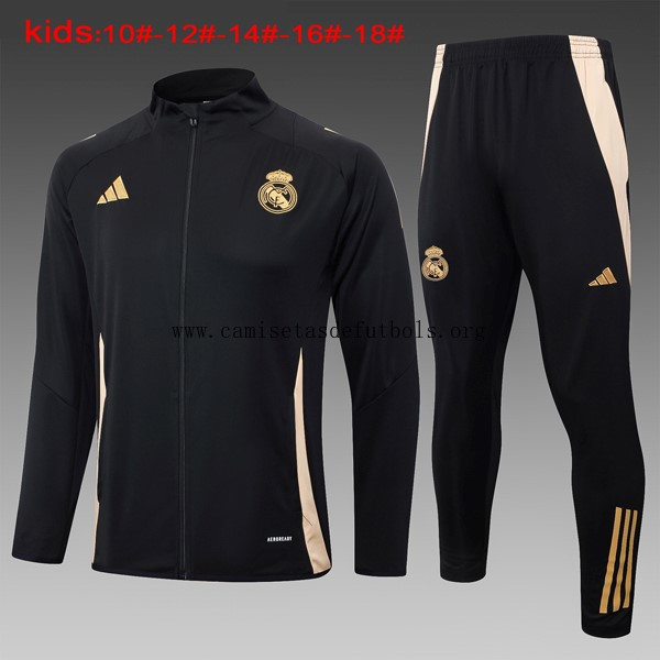 Niños Chandal Real Madrid 2024/25 Negro 3 Justo chollo, corre a por él de risa