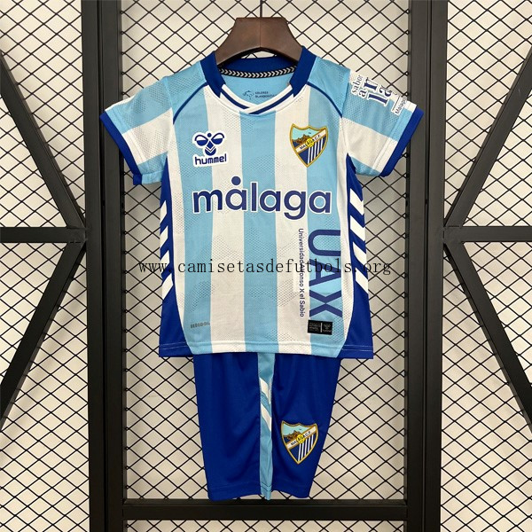 Camiseta Málaga Replica Primera Ropa Niño 2025/26 Descuentazo bestia