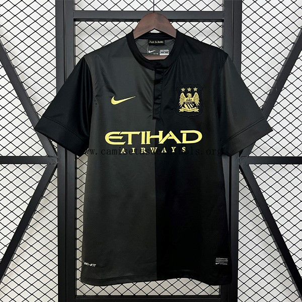 Camiseta Manchester City Replica Segunda Ropa Retro 2013 2014 Bicoca magnífico de derribo