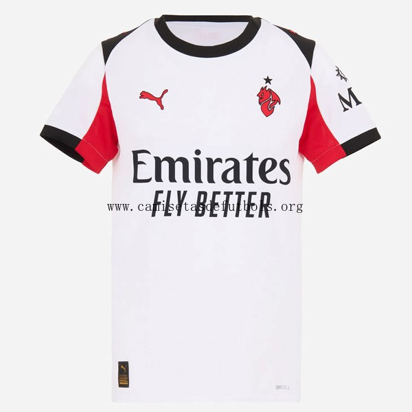 Camiseta AC Milan Replica Segunda Ropa Mujer 2025/26 Precio, hazte con él