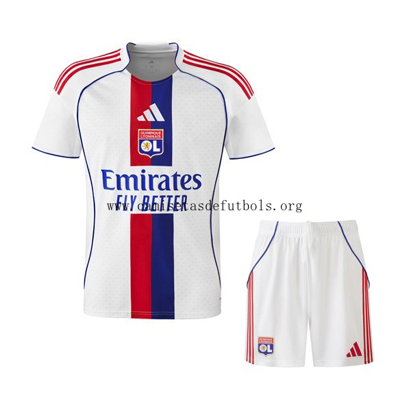 Camiseta Lyon Replica Primera Ropa Niño 2025/26 Gangaza, paga menos
