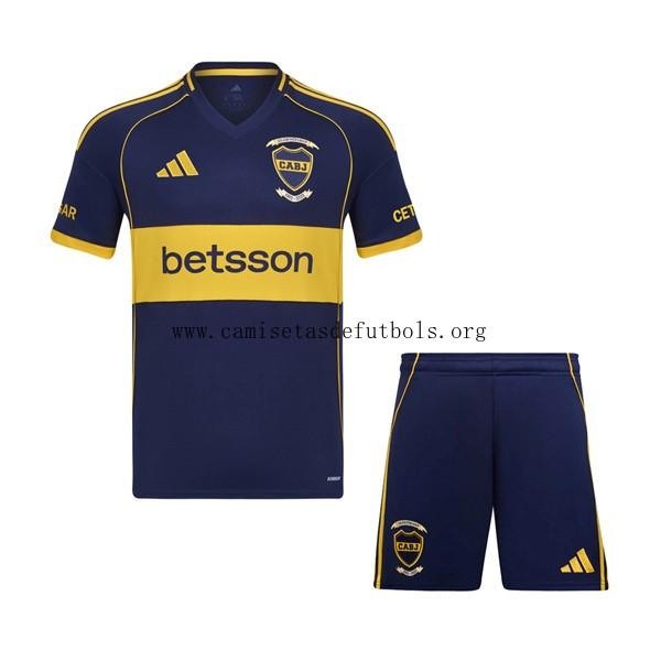 Camiseta Boca Juniors Replica Primera Ropa Niño 2025/26 Consigue por tiempo limitado