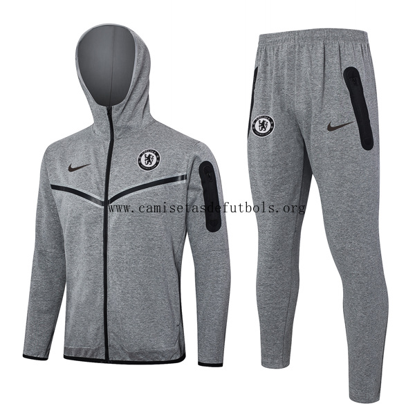 Chandal Con Capucha Chelsea 2024/25 Gris 3 Excelente saldazo, pide ahora de campeonato