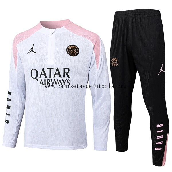 Sudadera De Training PSG 2024/25 Blanco Rosa ¡¡Cómo bicoca, paga menos!