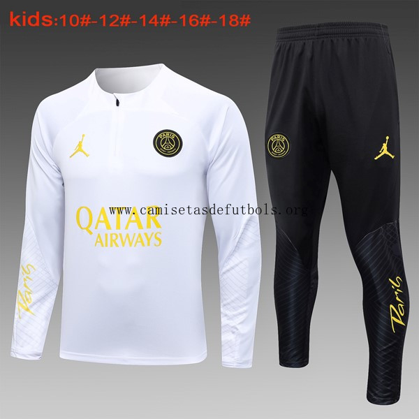 Ninos Sudadera De Training PSG 2024 Blanco 2 Ofertón genial de colección