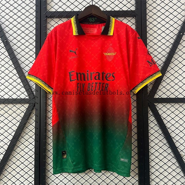Camiseta AC Milan Co-Branded Edition 2025/26 Rojo ¡¡Cómo brutal liquidación solo hoy!