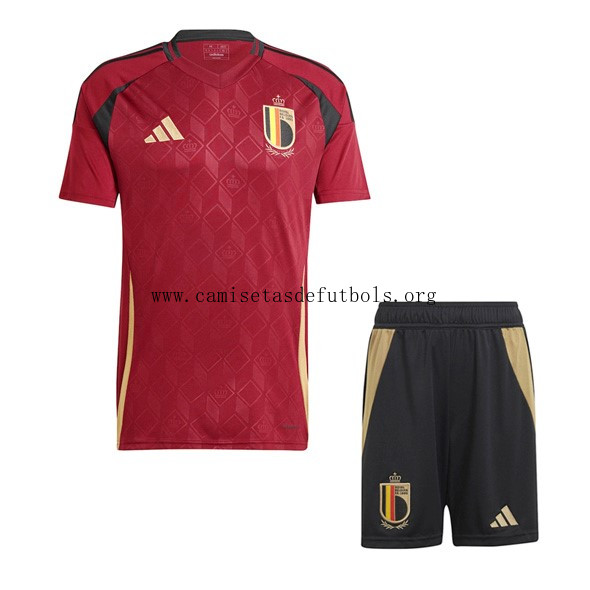Camiseta Bélgica Replica Primera Ropa Niño 2024 Alucinante bicoca, dispara en todo el mercado