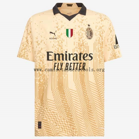 Camiseta AC Milan 4th 2022/23 Amarillo Demencial precio, pide ahora de outlet
