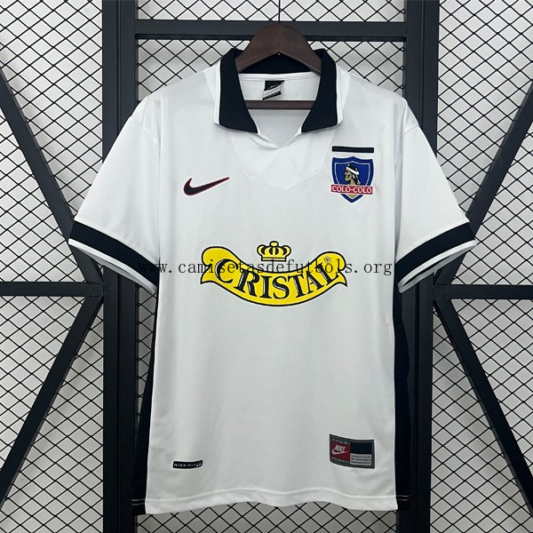 Camiseta Colo Colo Replica Primera Ropa Retro 1997-1998 Ahorro, corre a por él