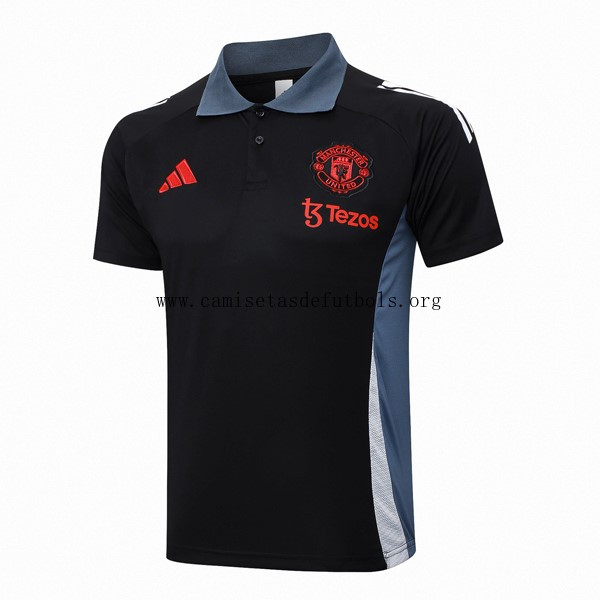 Polo Manchester United 2024/25 Negro Gris 2 Amigo ofertón, no lo dejes escapar solo hoy