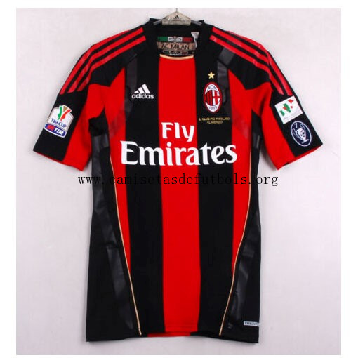 Camiseta AC Milan Replica Primera Ropa Retro 2010 2011 Oportunidad sensacional sin competencia