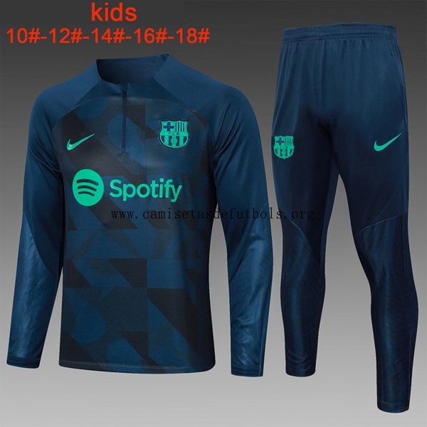 Ninos Sudadera De Training Barcelona 2024 Azul 2 Magnífico oferta, paga menos más barato que nunca
