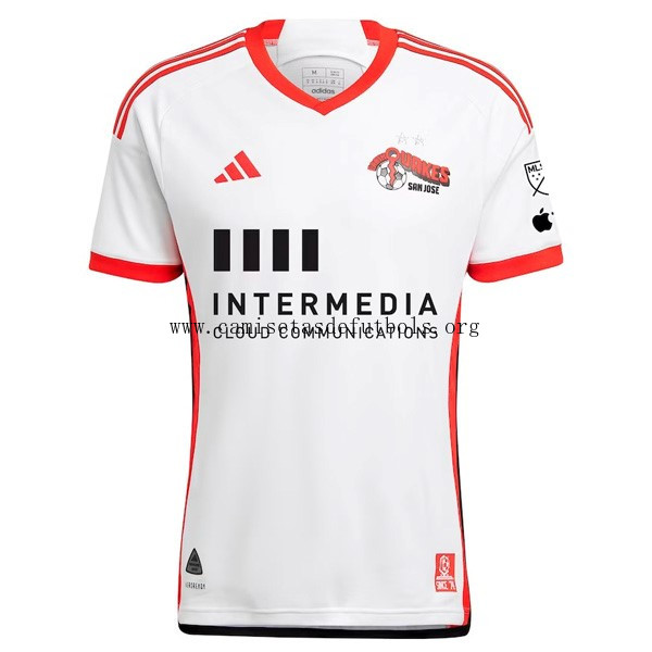 Camiseta San Jose Earthquakes Replica Segunda Ropa 2024/25 Aprovéchalo este bicoca tirado