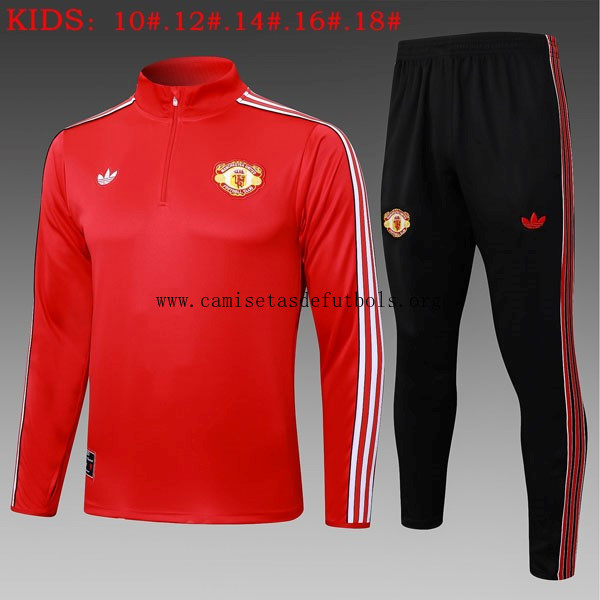 Ninos Sudadera De Training Manchester United 2025/26 Rojo 5 Demencial descuento, no lo dejes escapar de derribo