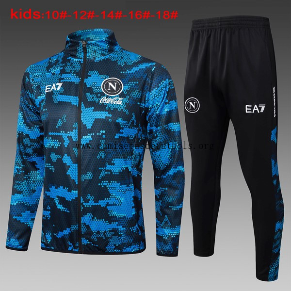 Ninos Chandal Napoli 2024/25 Azul Chollo asequible de derribo