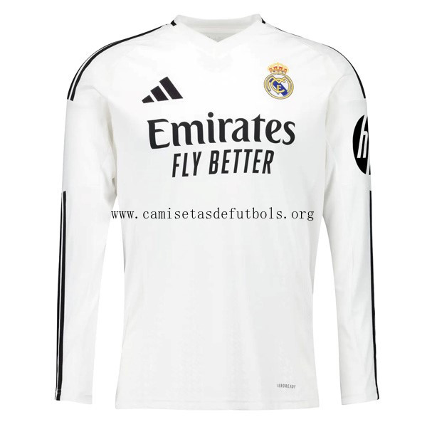 Camiseta Real Madrid Replica Primera Ropa ML 2024/25 ¡¡Vaya gangaza, aprovéchala ya!