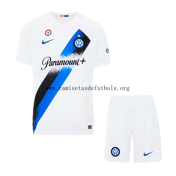Camiseta Inter Milan Replica Segunda Ropa Niño 2023/24 Extraordinario oportunidad, llévatelo de derribo