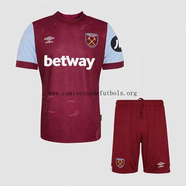 Camiseta West Ham Replica Primera Ropa Niño 2023/24 Aprovéchala ya este saldo irrisorio