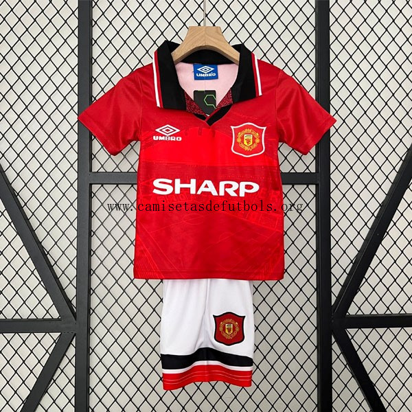 Camiseta Manchester United Replica Primera Ropa Niño Retro 1994 1996 Ahorro divino sin competencia