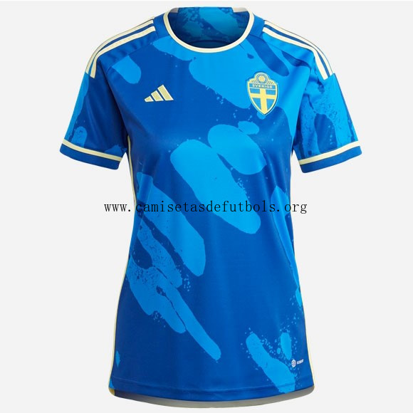 Camiseta Suecia Replica Segunda Ropa Mujer 2023 No lo pienses este preciaso espectacular