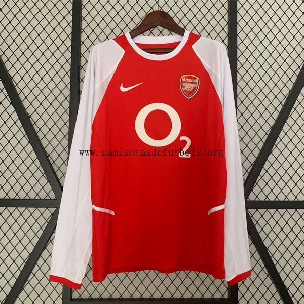 Camiseta Arsenal Replica Primera Ropa ML Retro 2002 2004 Oferta, no lo pienses