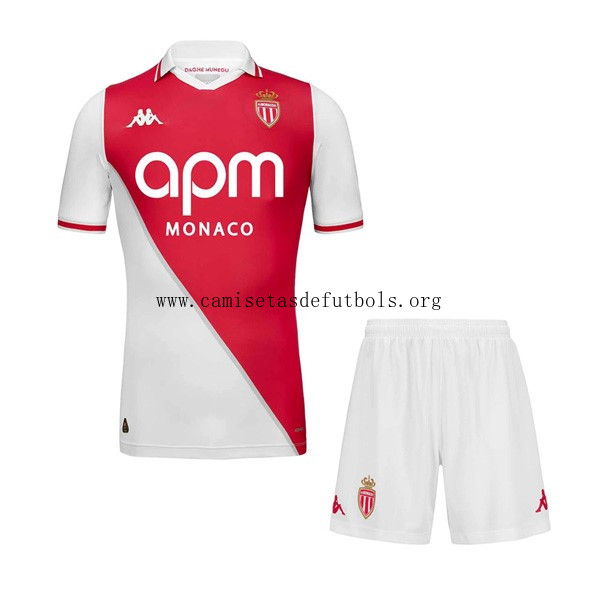 Camiseta AS Monaco Replica Primera Ropa Niño 2024/25 Chollazo económico como nunca