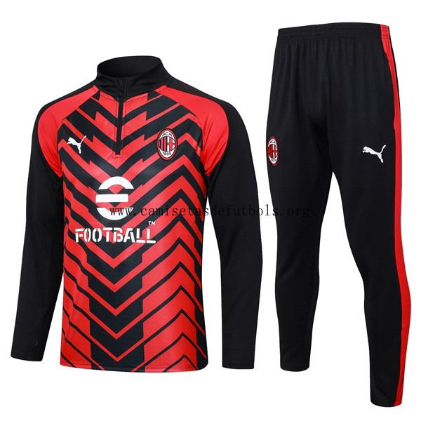 Sudadera De Training AC Milan 2024 Rojo Negro Cógelo de risa