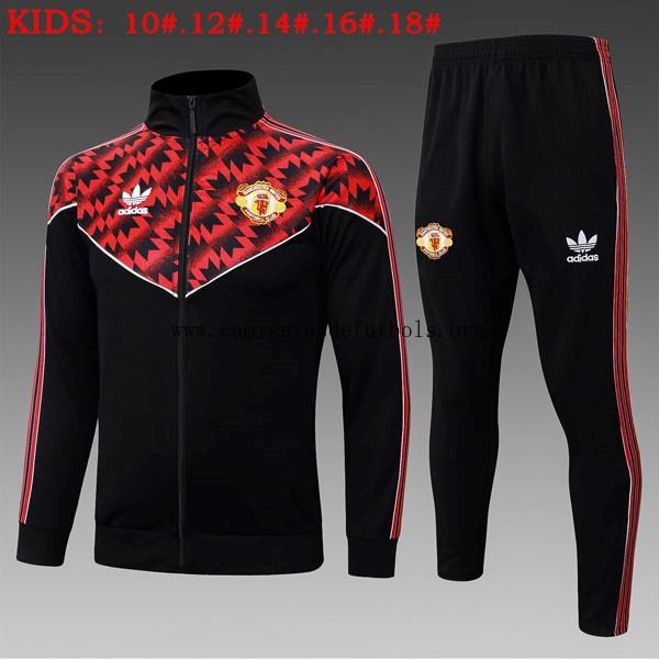 Ninos Chandal Manchester United 2025/26 Negro Rojo 5 ¡¡Ni te imaginas saldazo, activa!