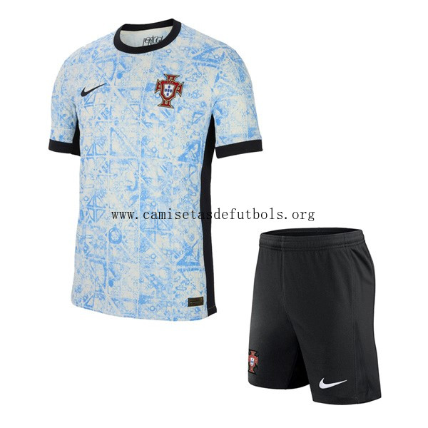 Camiseta Portugal Replica Segunda Ropa Niño 2024 ¡¡Menudo/a tirado rebaja de colección!