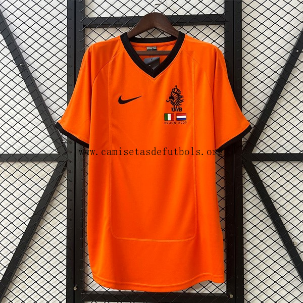 Camiseta Países Bajos Replica Primera Ropa Retro 2000 ¡¡Cómo celestial liquidación de la temporada!