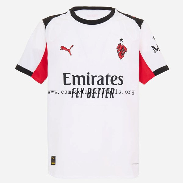Camiseta AC Milan Replica Segunda Ropa 2025/26 ¡¡Vaya excelente rebaja por tiempo limitado!
