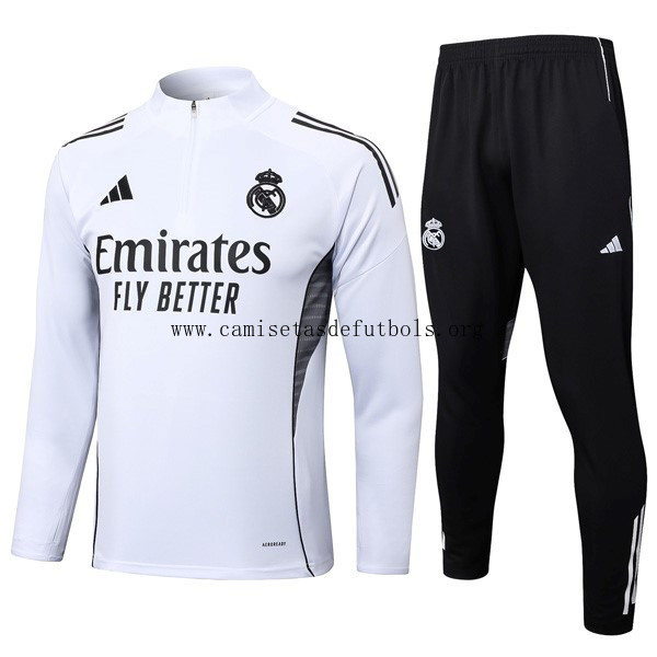 Sudadera De Training Real Madrid 2025/26 Blanco 3 Preciaso bestia en todo el mercado