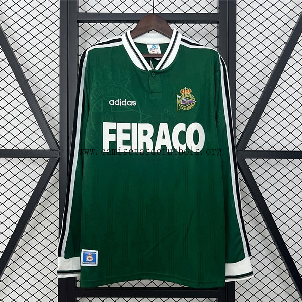 Camiseta Deportivo La Coruna Replica Segunda Ropa ML Retro 1999-2000 Reserva este saldo bestial