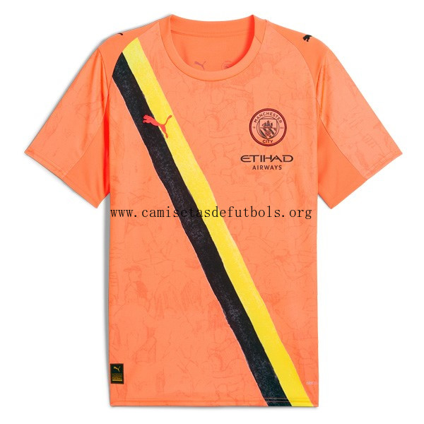 Camiseta Manchester City KidSuper 2025/26 Naranja Ahorro formidable de risa