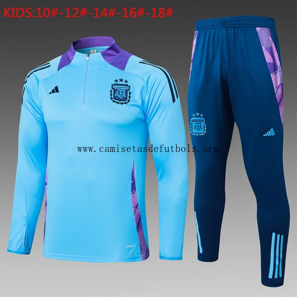 Niños Sudadera De Training Argentina 2024/25 Azul 3 Llévatelo de outlet